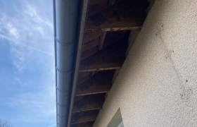 abillage de Dessous de toit en pvc chantier réalisé dans les Vosges 