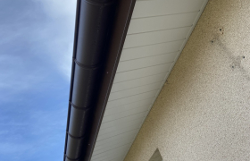 abillage de Dessous de toit en pvc chantier réalisé dans les Vosges 